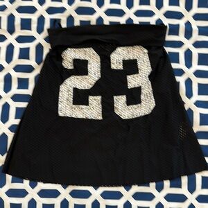 Bejeweled Brand Black Strapless Too with Silver Studs and Rhinestones